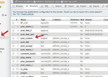 Thay đổi nội dung hàng loạt trong Mysql bằng phpmyadmin