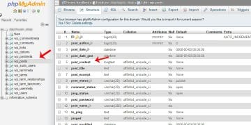 Thay đổi nội dung hàng loạt trong Mysql bằng phpmyadmin